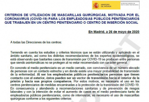 Tipos y criterios utilizaci&oacute;n mascarillas quir&uacute;rgicas