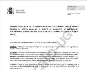 Segundo examen C. Ayudantes acceso libre OEP 2020