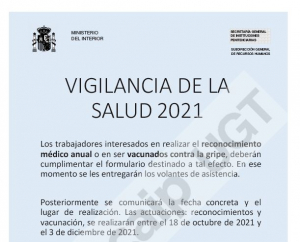 Vigilancia de la salud 2021