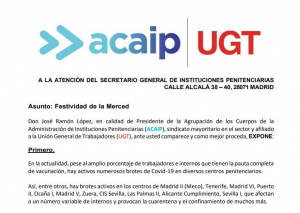 Acaip-Ugt solicita la suspension de los actos de la Merced