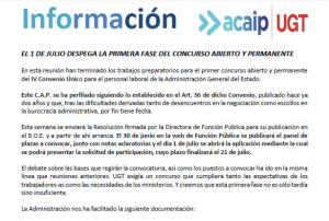 P. Laboral.- Comienza el concurso abierto y permanente