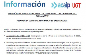 P. Laboral.- Acuerdo concurso abierto y permanente