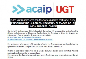 Realizaci&oacute;n curso prevenci&oacute;n radicalizaci&oacute;n convocado