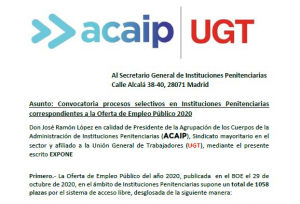 Solicitud convoctoria procesos selectivos OEP 2020