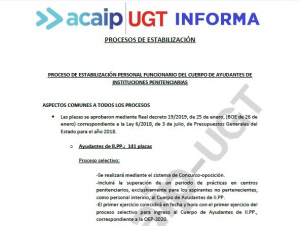 Proceso estabilizaci&oacute;n de empleo en II.PP