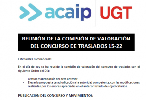 Comunicado reuni&oacute;n concurso de traslados
