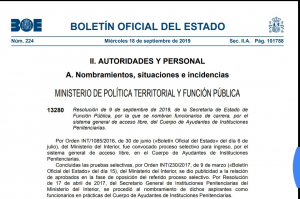 Nombramiento carrera C. Ayudantes OEP 2016