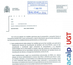 Medidas prevenci&oacute;n coronavirus en IIPP