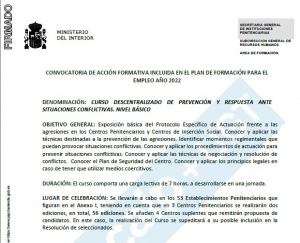 Curso prevencion y respuesta situaciones conflicitivas nivel basico