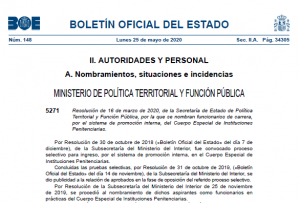 Nombramiento carrera promoci&oacute;n interna Cuerpo Especial