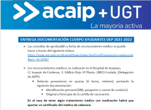 Tutorial entrega documentaci&oacute;n C. Ayudantes OEP 2021-2022