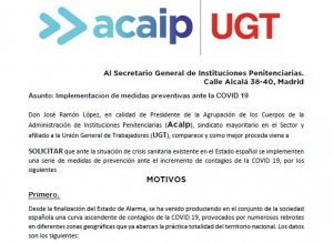 Solicitud al Secretario General IIPP de medidas frente al COVID 19