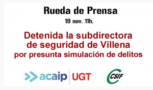 Rueda de prensa de ACAIP-UGT y CSIF Prisiones