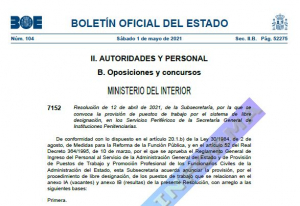 Provisi&oacute;n de puestos libre designaci&oacute;n servicios perif&eacute;ricos