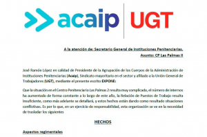 Queja presentada ante el SGIIPP por la situaci&oacute;n de las Palmas 2