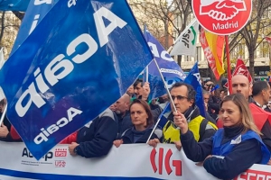 Manifestaci&oacute;n convocada por los Sindicatos de la Plataforma
