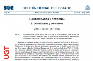 Convocatoria 40 plazas facultativos interinos