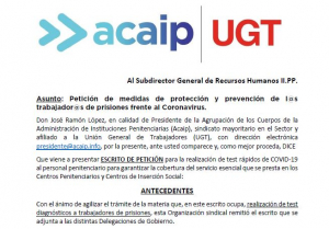 Acaip solicita la realizaci&oacute;n de test rapidos de coronavirus