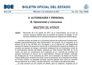 Convocatoria concurso traslados perif&eacute;ricos