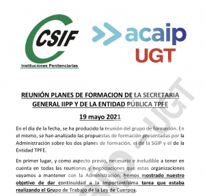 Reuni&oacute;n grupo de trabajo de Formaci&oacute;n