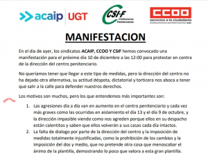 Convocatoria manifestaci&oacute;n en Albocasser