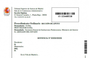 Sentencia estimatoria con costas por Comisi&oacute;n de Servicio