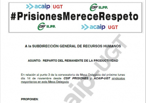 Propuesta reparto productividad remanente 2022