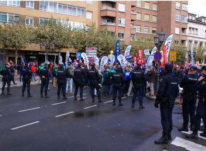 Concentraci&oacute;n en Valladolid en la Cumbre Hispano-Lusa