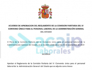 Personal laboral: Reglamento, permisos y pleno comisi&oacute;n sept 2019