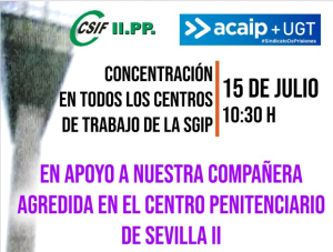 Concentraciones en todos los C.P para el d&iacute;a  15 julio en rechazo brutal agresi&oacute;n compa&ntilde;era en Sevilla 2
