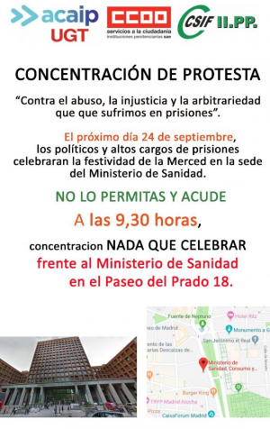 Concentraci&oacute;n en Madrid dia 24 de septiembre