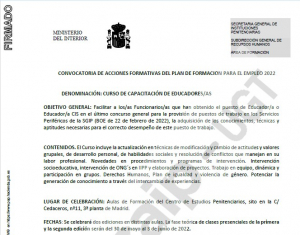 Convocados cursos: Educadores, Jefes Oficina y Digitalizaci&oacute;n
