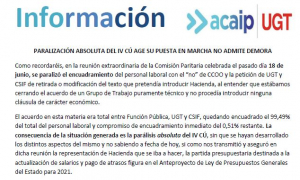 PARALIZACI&Oacute;N ABSOLUTA DEL IV C&Uacute; AGE SU PUESTA EN MARCHA NO ADMITE DEMORA