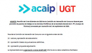Reuni&oacute;n valoraci&oacute;n concurso traslados T&eacute;cnicos II.PP