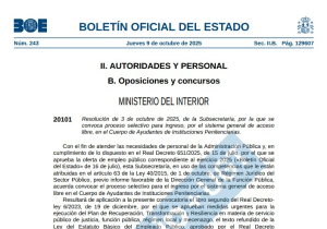 CONVOCATORIA OEP 2025 AYUDANTES II.PP