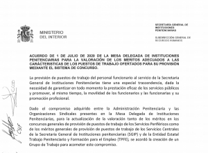 Acuerdo baremo concurso de traslados