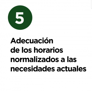 12 razones y medidas - 5. Adecuacion de los horarios