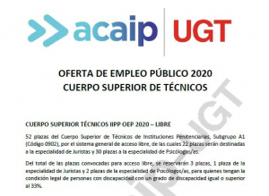 Informaci&oacute;n OEP 2020 Cuerpo T&eacute;cnico II.PP