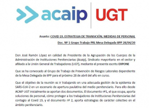 COVID 19, ESTRATEGIA DE TRANSICI&Oacute;N, MEDIDAS DE PERSONAL