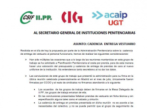 Propuesta cadencia entrega uniforme II.PP