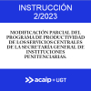 Modificaci&oacute;n programa productividad servicios centrales SGIIPP
