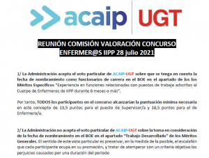 Reuni&oacute;n comisi&oacute;n valoraci&oacute;n concurso enfermer@s